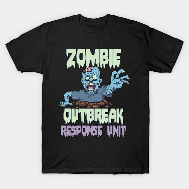 Apocalpyse Zombies Response Team T-Shirt by Fresan